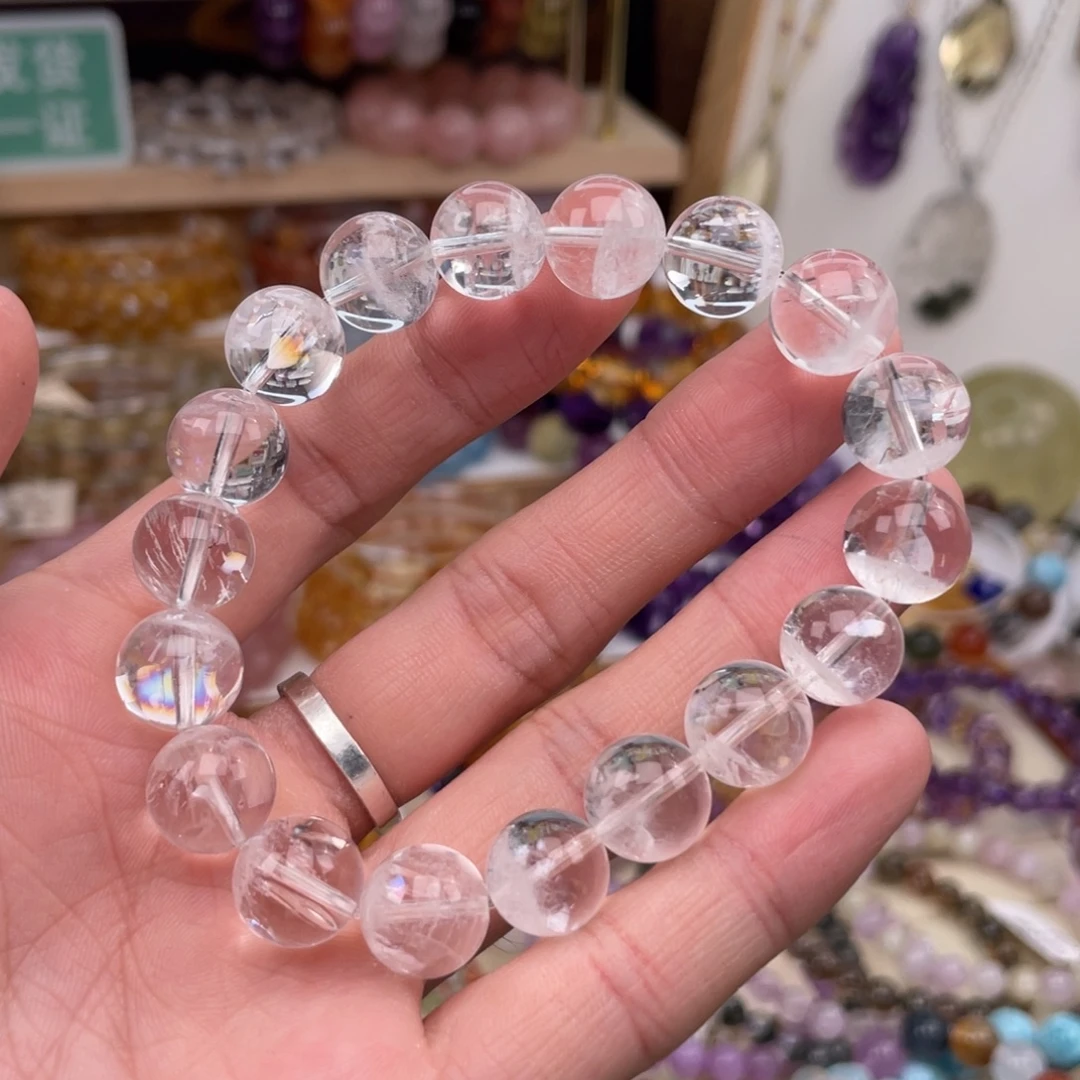 未镶嵌手链水晶白聚彩