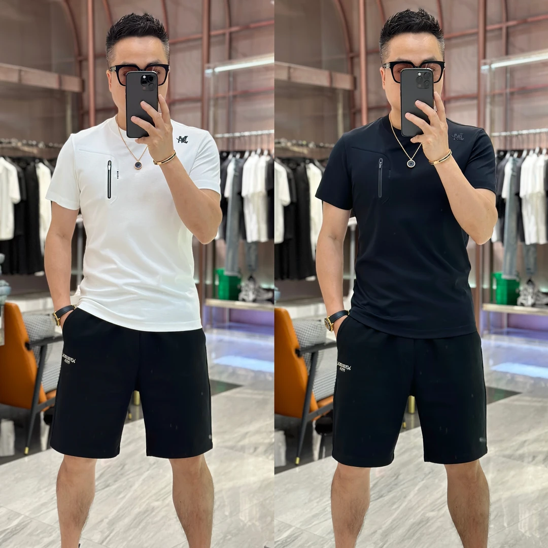 【发现者IV】2025欧货男士新品修身高工艺时尚圆领短袖百搭T恤19838