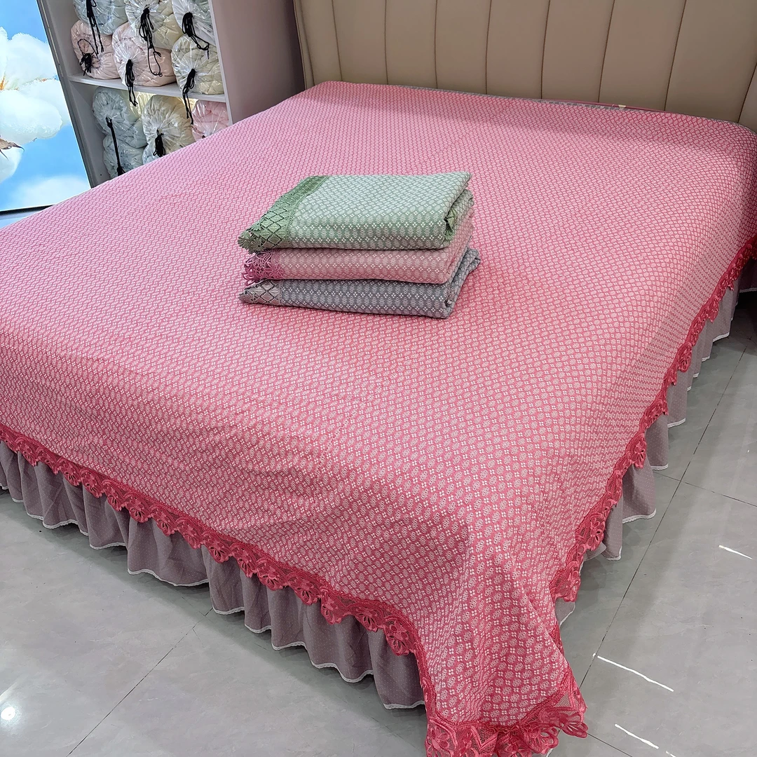 韩爽家  全棉手织老粗布提花（麦香）纯棉加厚