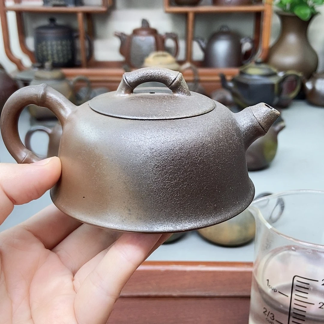 钦州坭兴陶柴烧茶壶瑕180cc