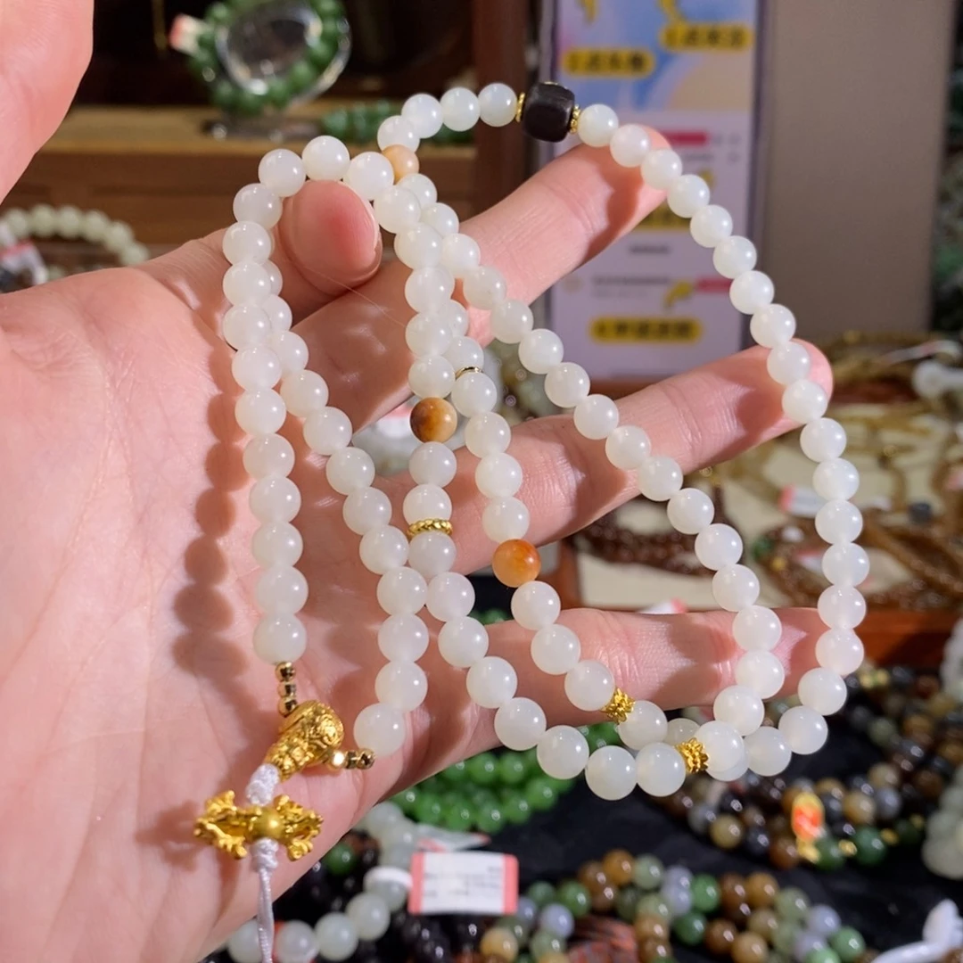 和田玉手链未镶嵌