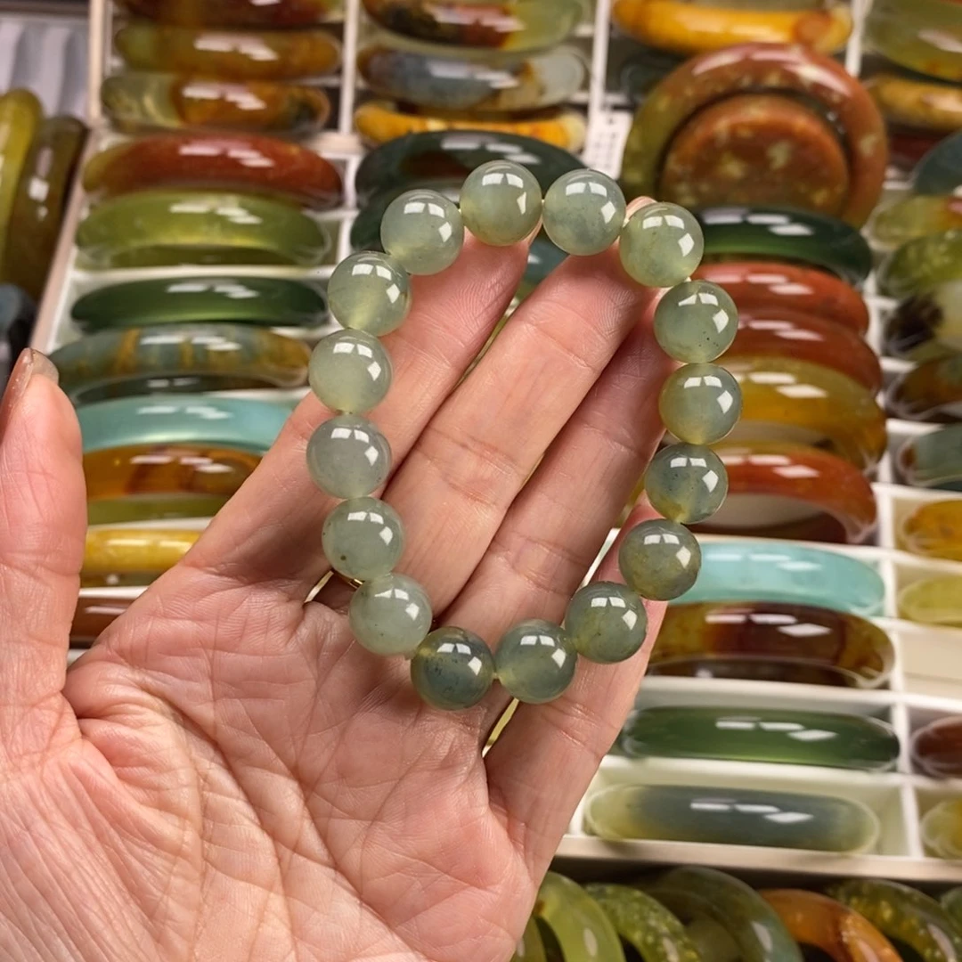 未镶嵌蛇纹石玉手镯