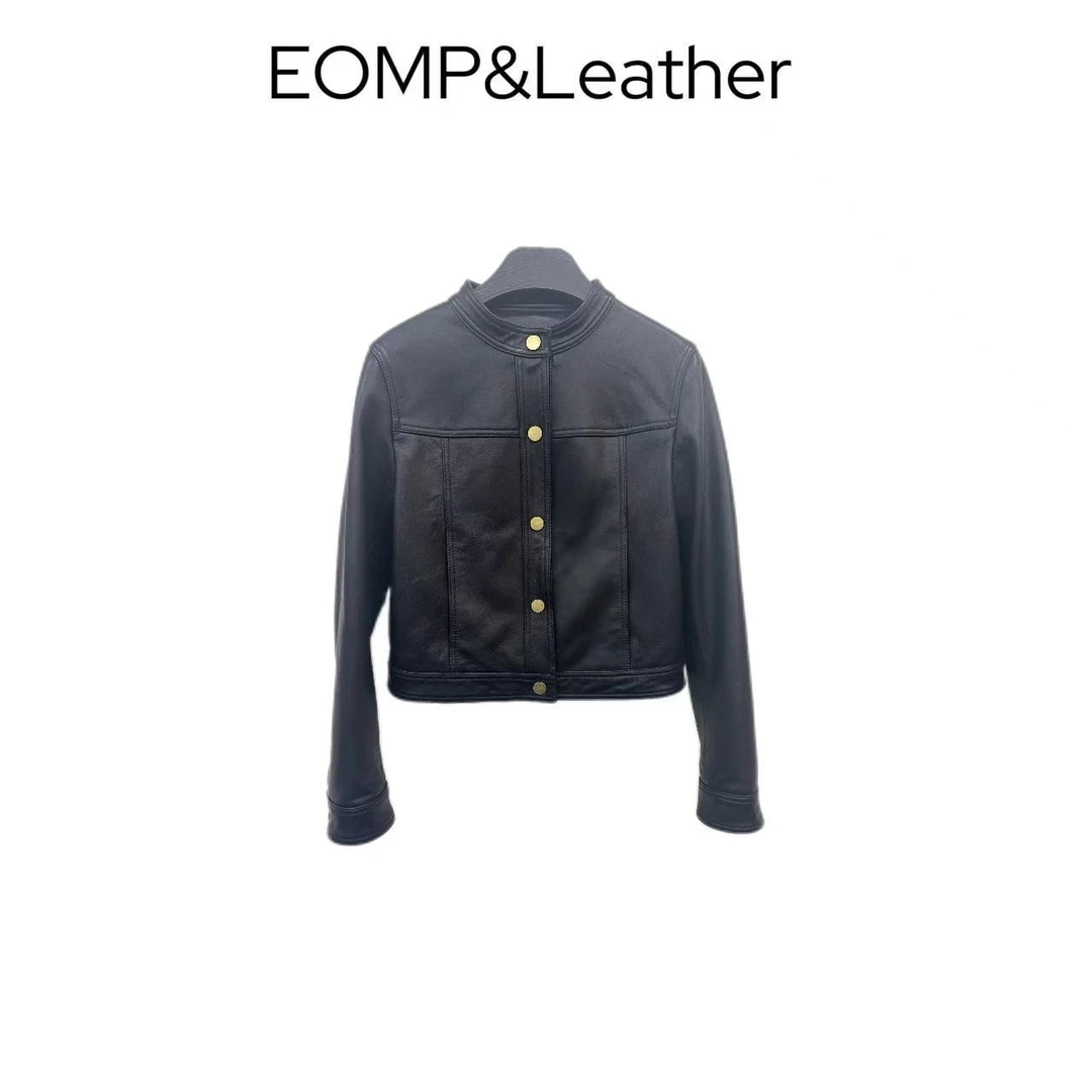 「海海推荐」冬季休闲时尚潮流宽松百搭洋气版羊皮皮衣外套-8520