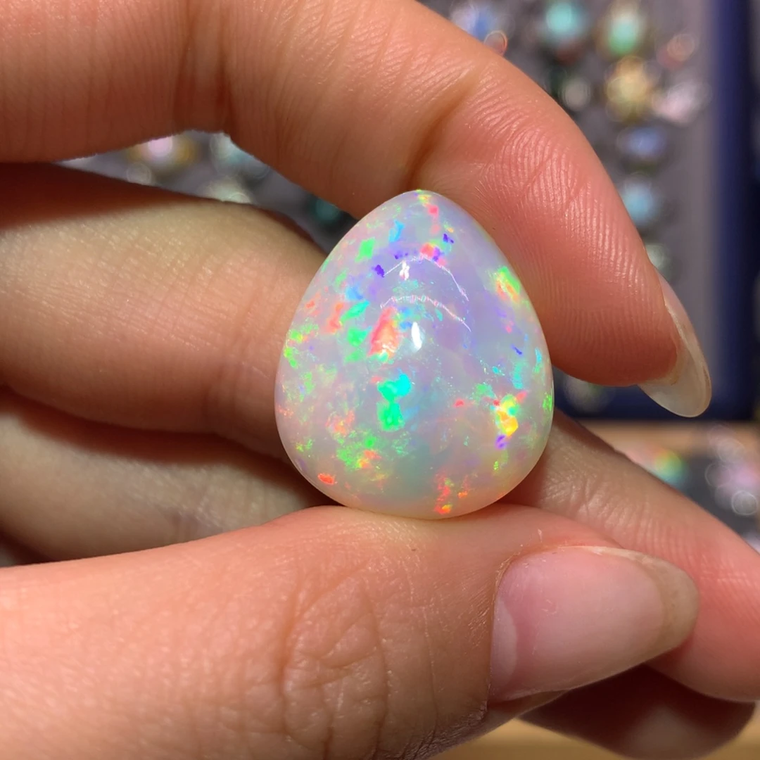 银S925镶嵌欧泊戒指款式