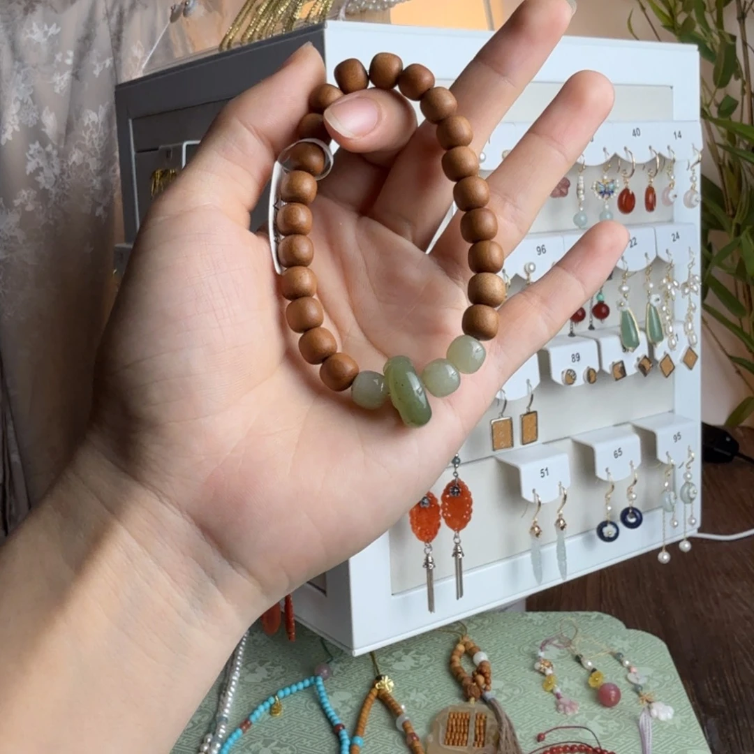 铜合金合金跑环檀木一串