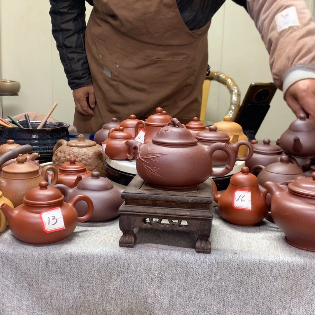 茶壶底槽青乳竹半手工制作