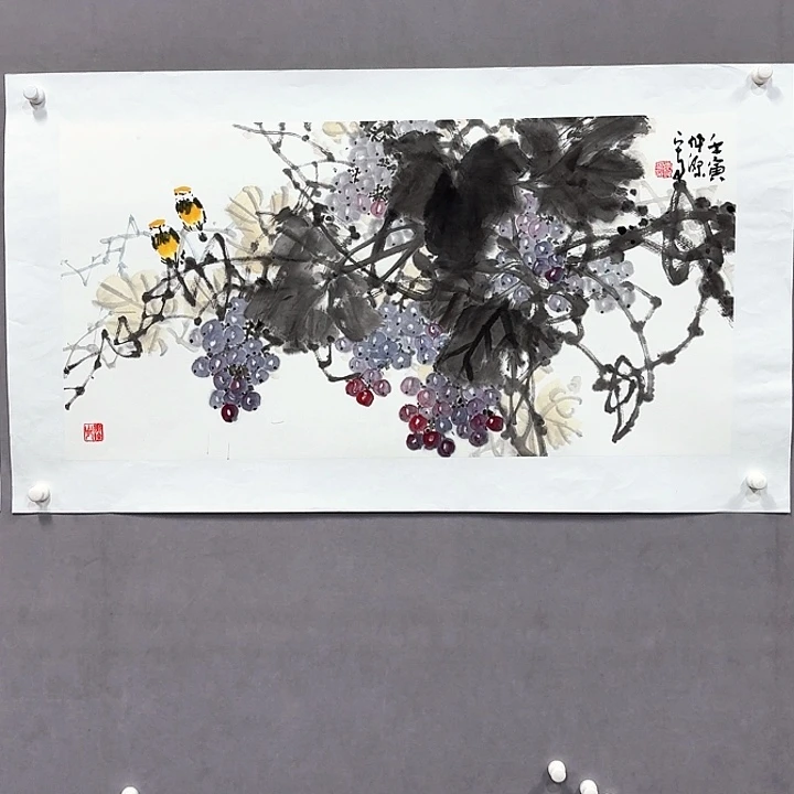国画亲笔手绘放心去藏