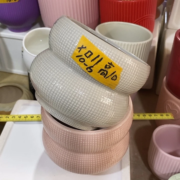 陶瓷花盆有孔 瑕疵介意勿拍