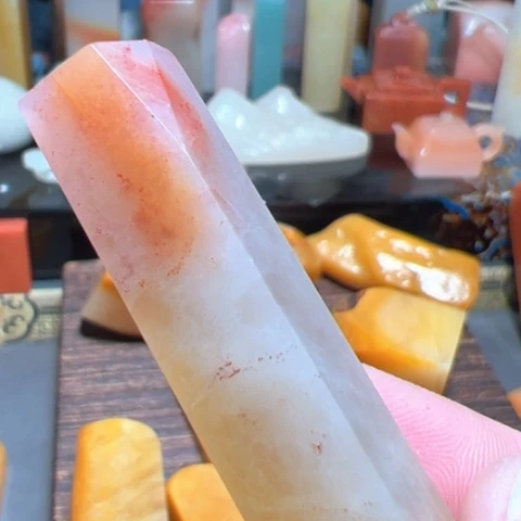 寿山石印石老挝石牙签印石印章