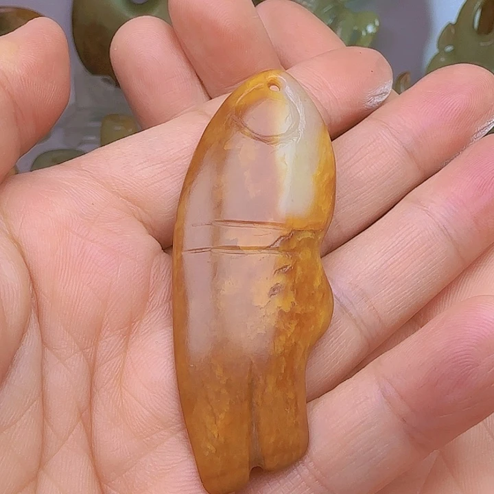 和田玉吊坠(不含链)未镶嵌