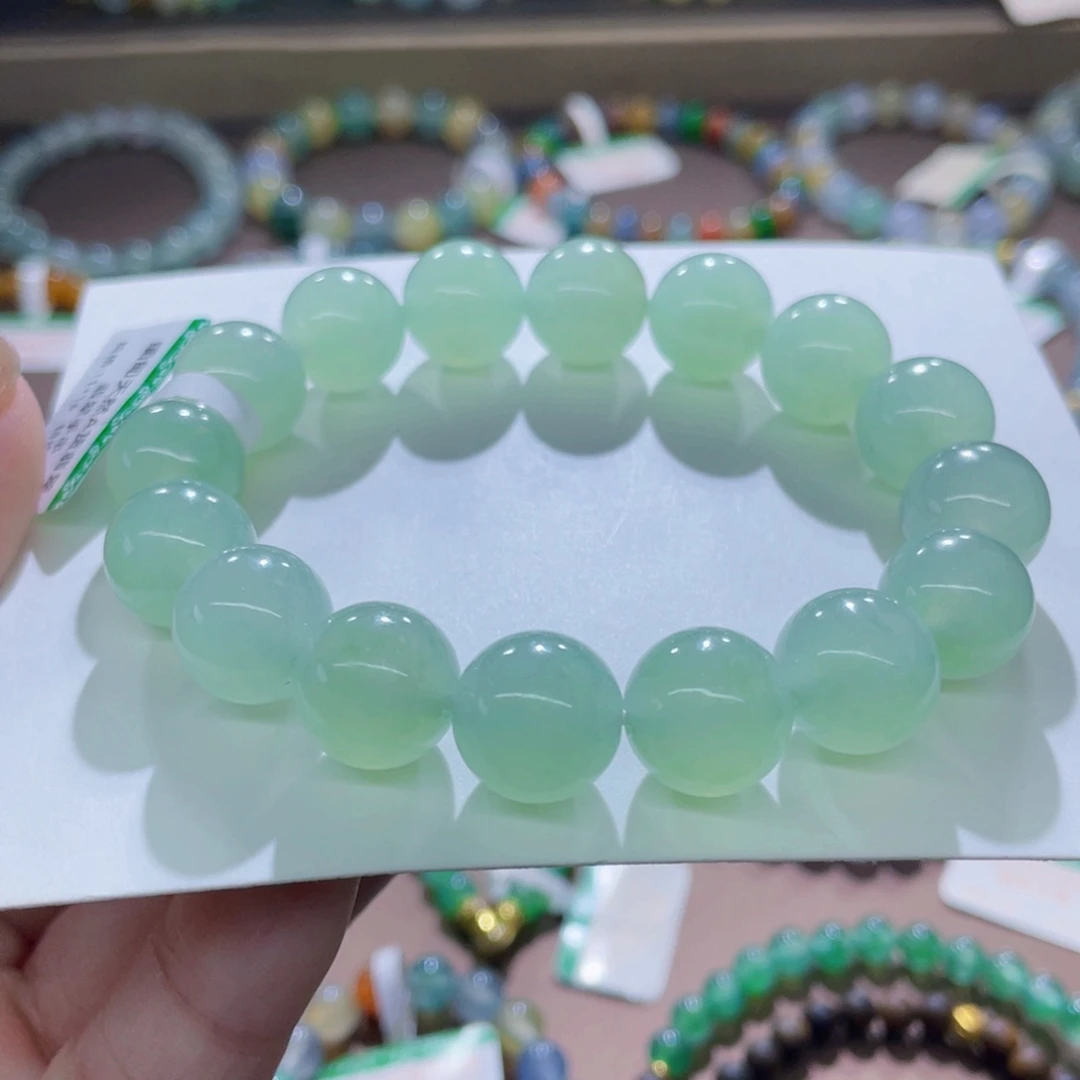 未镶嵌手链翡翠葡萄肉卡12