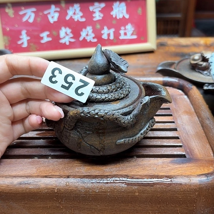 纯手工制作粗陶茶具