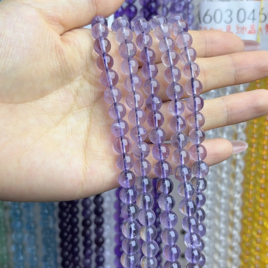 未镶嵌薰衣草紫水晶8m玛瑙/玉髓