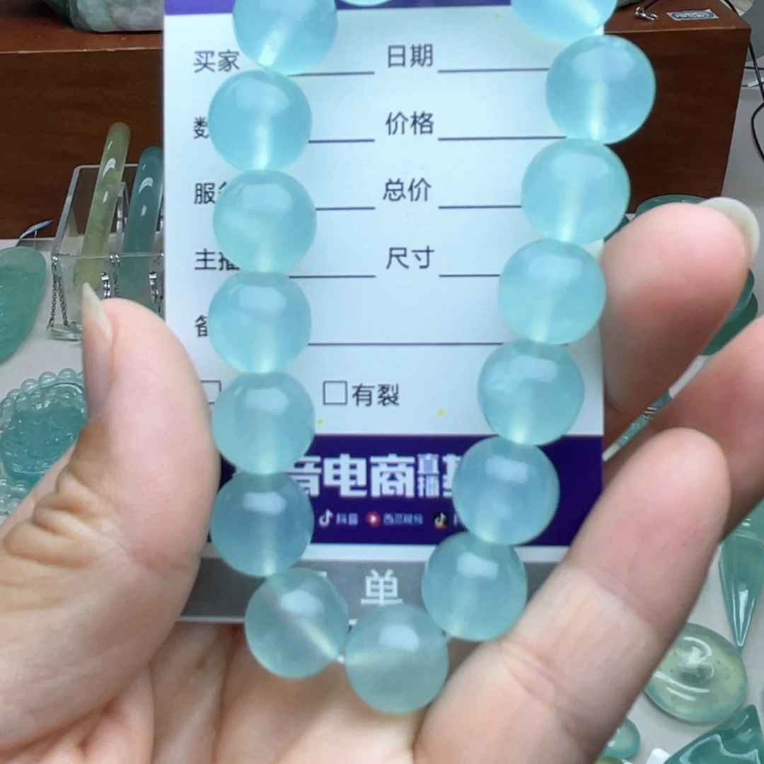 未镶嵌蛇纹石玉手链