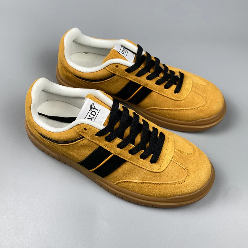 中帮厚底休闲系带板鞋复古百搭休闲板鞋鞋子德训鞋男鞋女鞋经典款