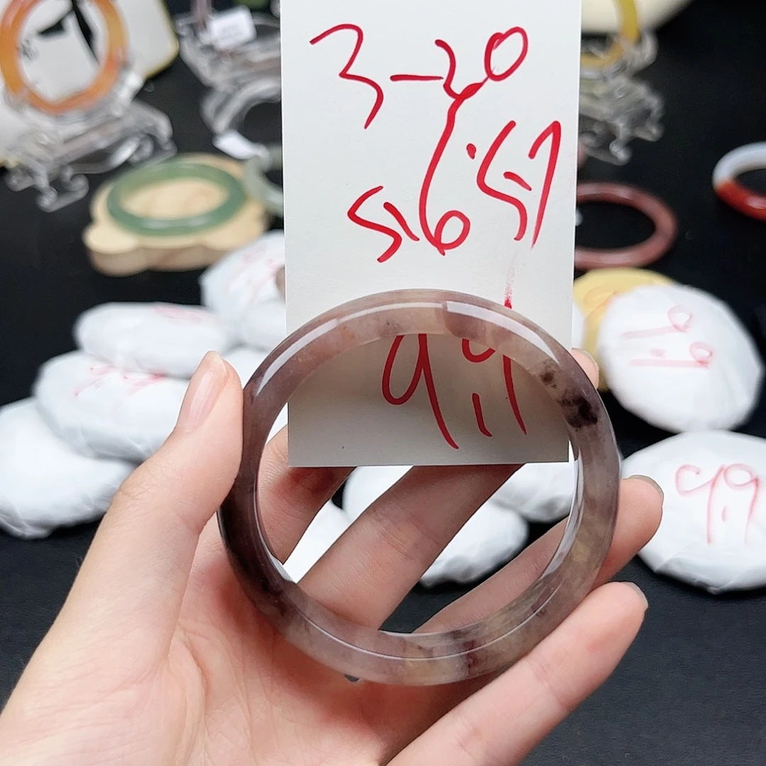 未镶嵌手镯石英质玉3.20