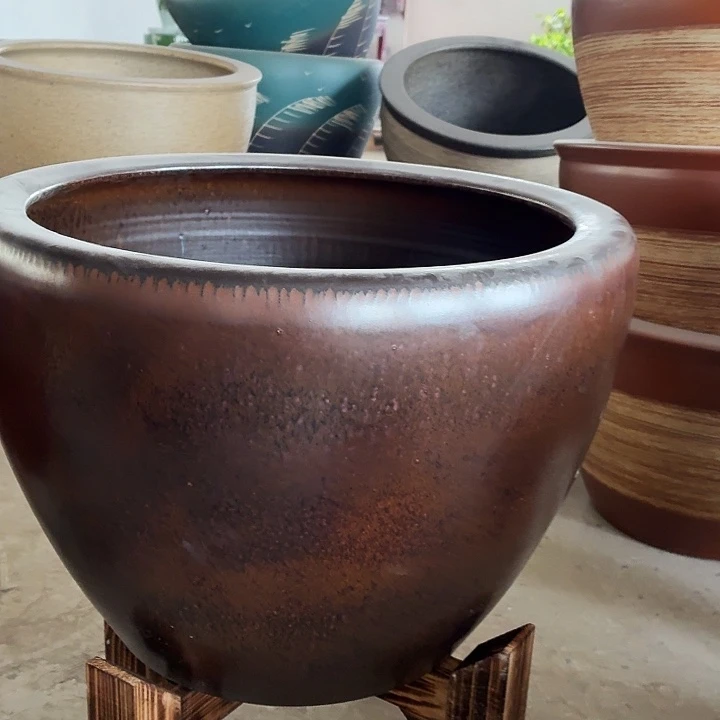 我***我景德镇陶瓷鱼缸50圆口