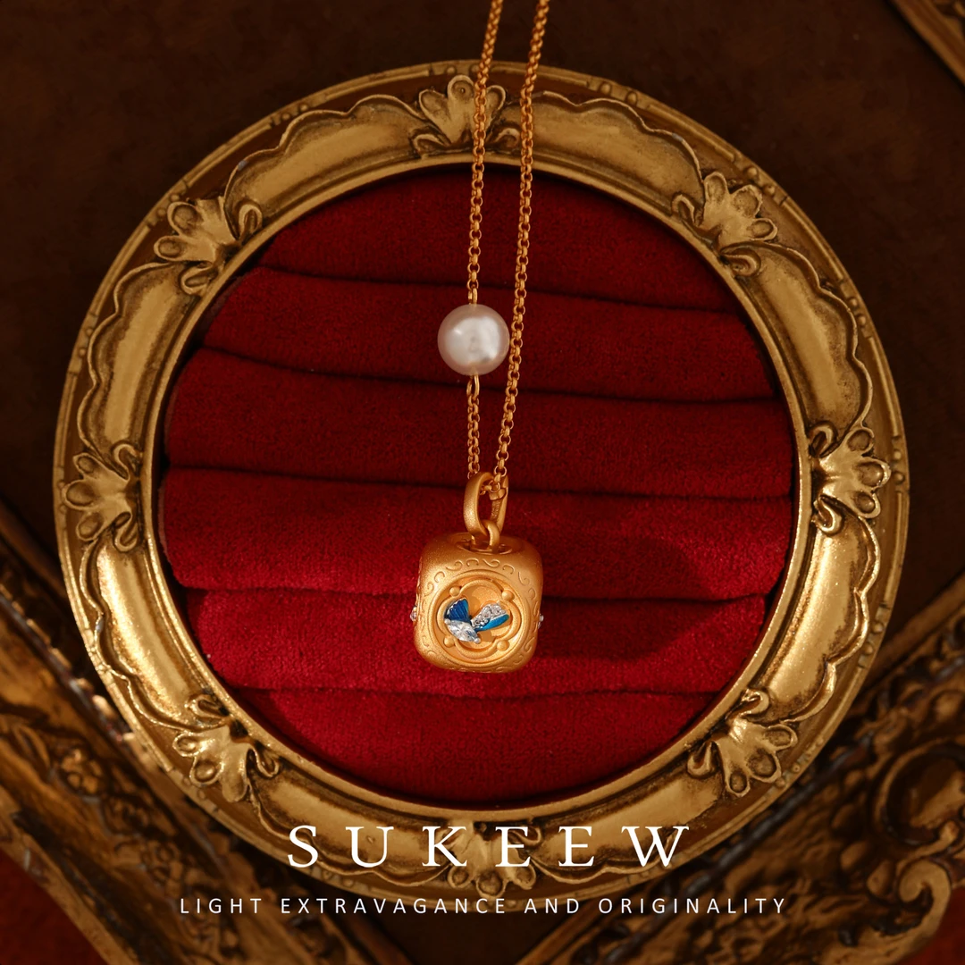 SUKEEW/酥可 镀k金【幸运方寸】时尚幸运骰子精致项链299202