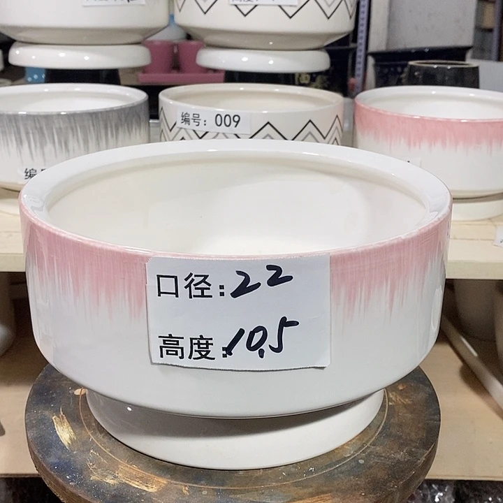 陶瓷微瑕花盆-CCH004-1个中号