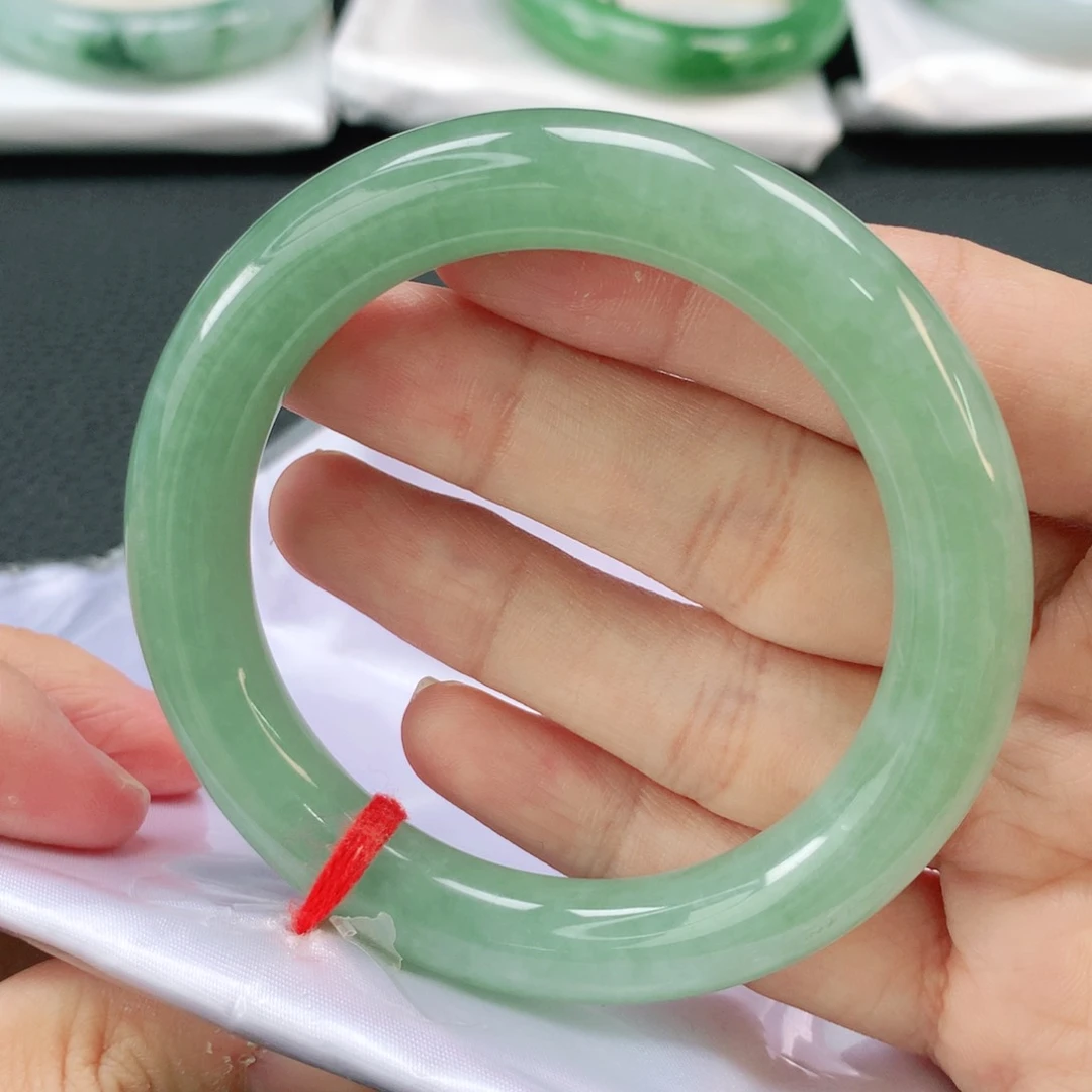 未镶嵌手镯翡翠缅甸圆53