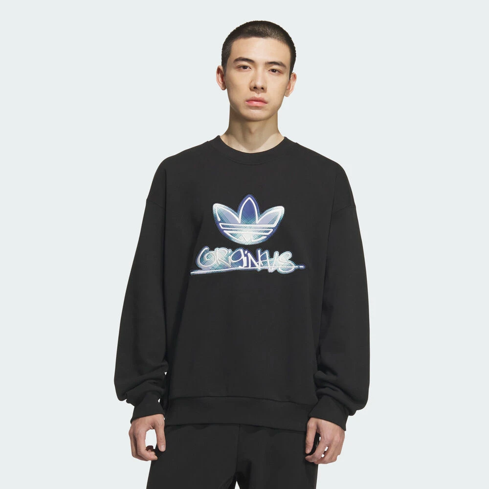 【滔搏联动】adidas阿迪达斯三叶草 男子运动休闲 套头衫卫衣KC0116
