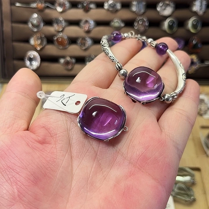 水晶手链银S925镶嵌