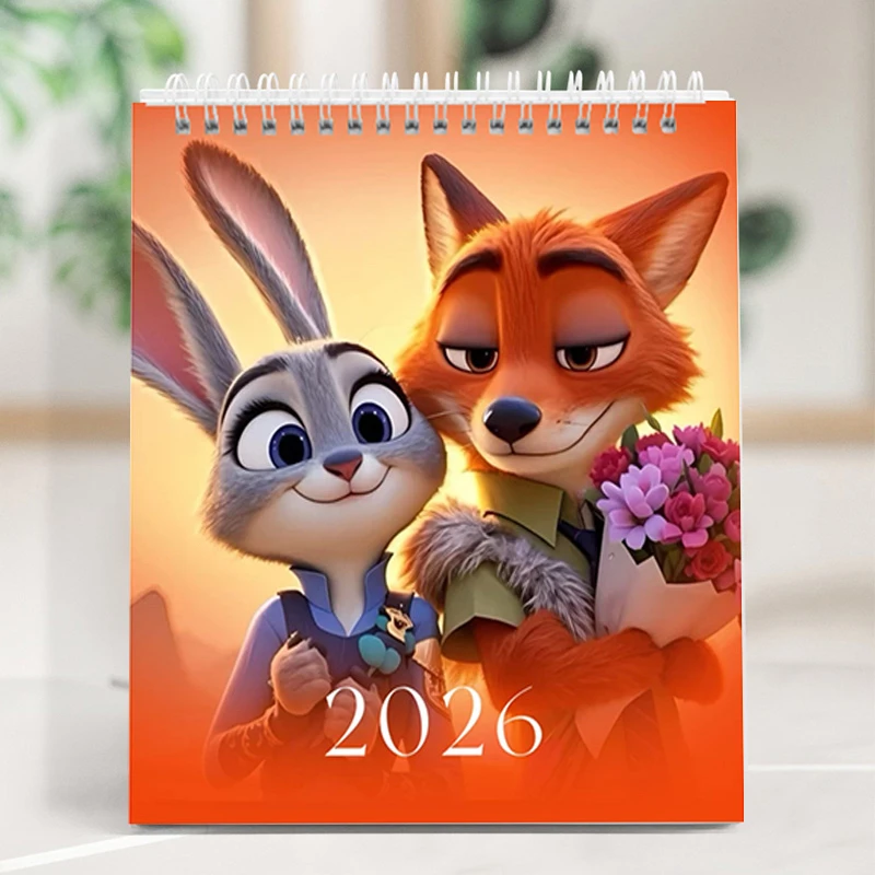 疯狂动物城2026年台历日历桌面摆件摆台创意礼物明星周边
