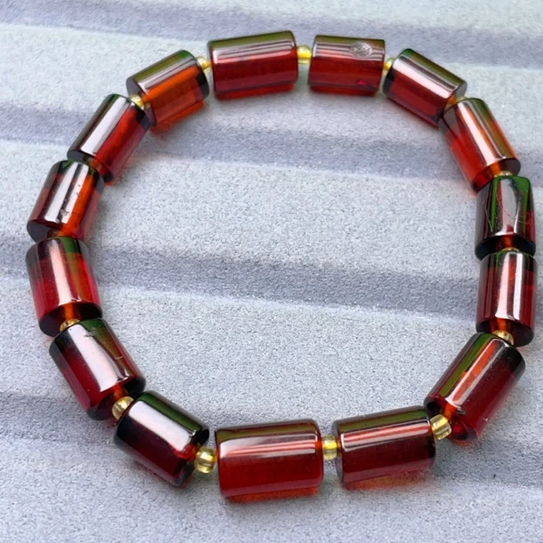 血珀瑕疵桶珠8mm手串（985号）