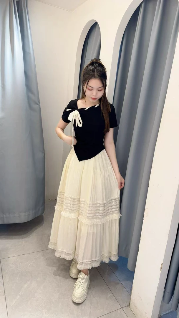 丹妮丝新款女装减龄套装显瘦洋气两件套套裙