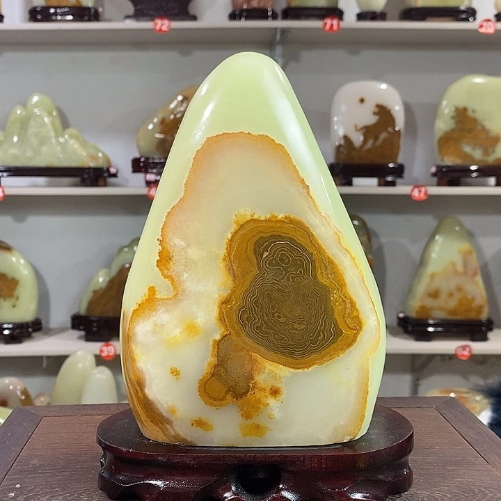 玉天然原石观赏石摆件