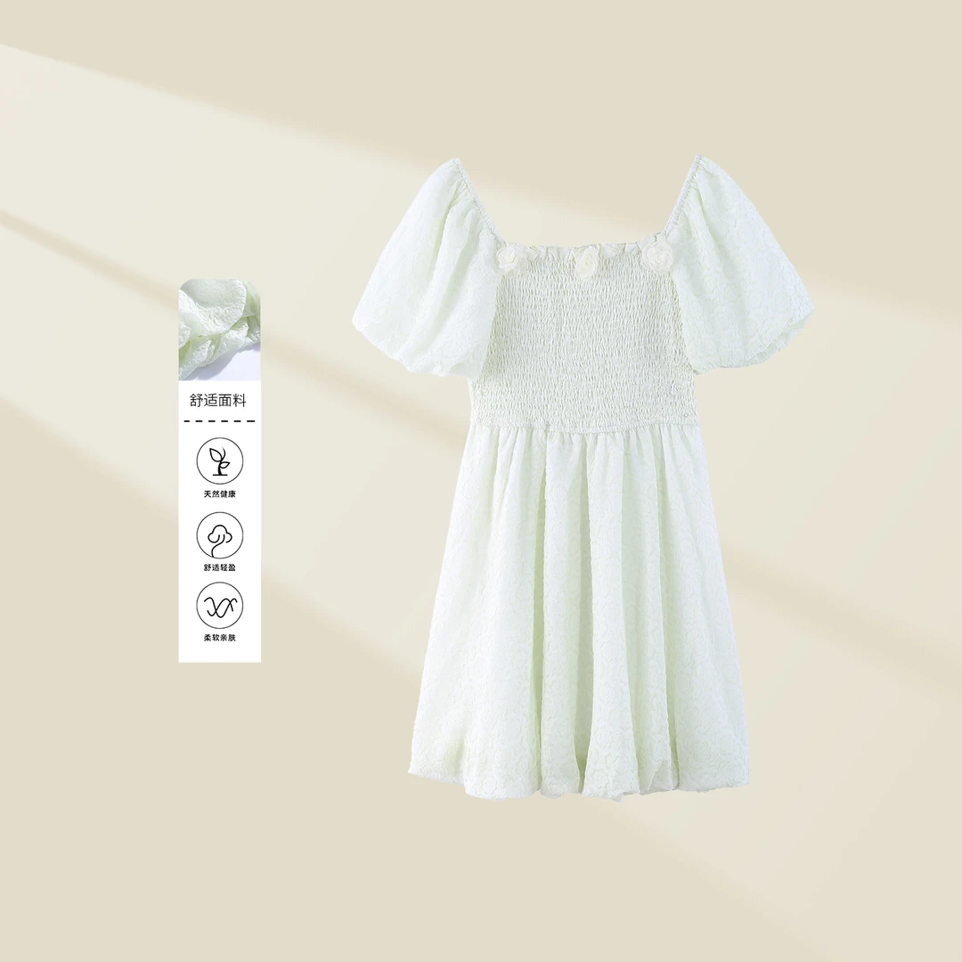 【小依专享】L5326105A 夏日柔软公主连衣裙 6105