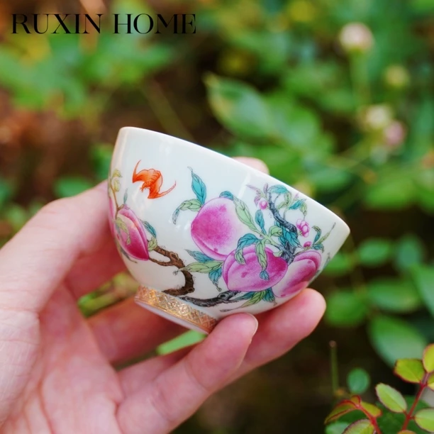 如馨·九桃献福·鸡心客杯