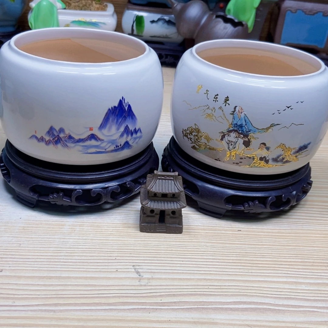 瓷片陶瓷花盆陶瓷艺术