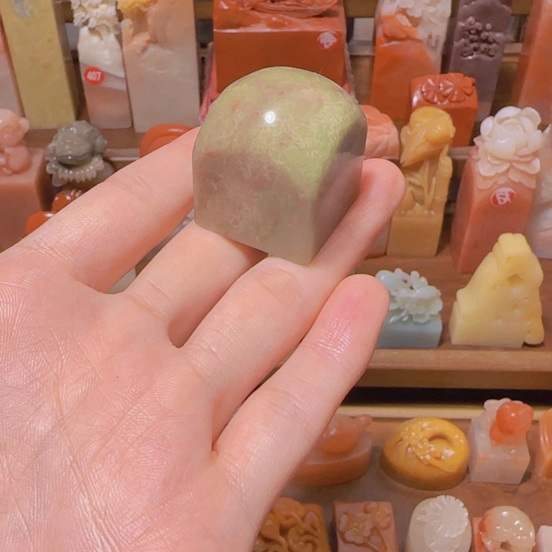 甜***桃昌化石印石篆刻作品