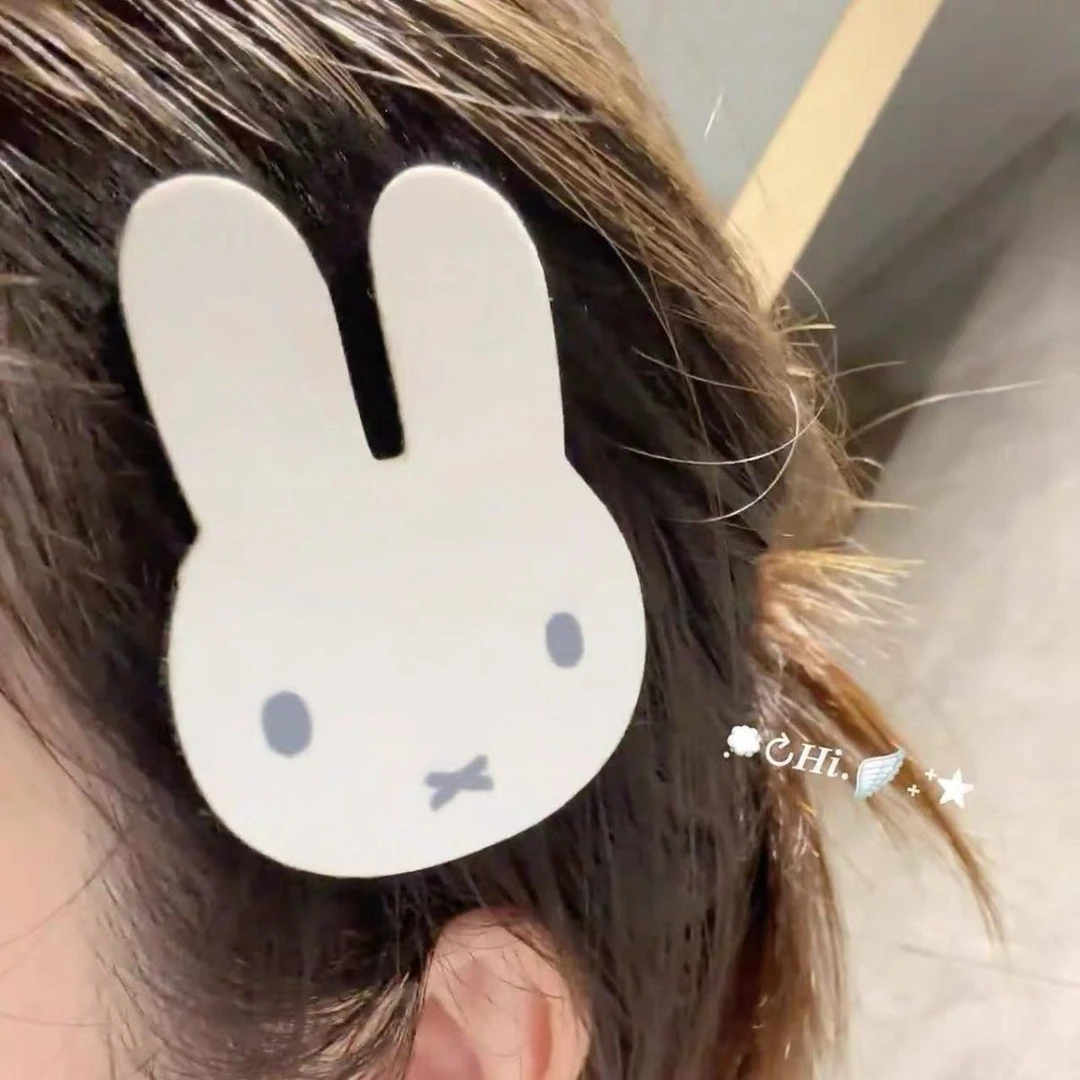 日系miffy米菲兔可爱卡通刘海贴甜美少女前额侧边无痕魔术贴发饰