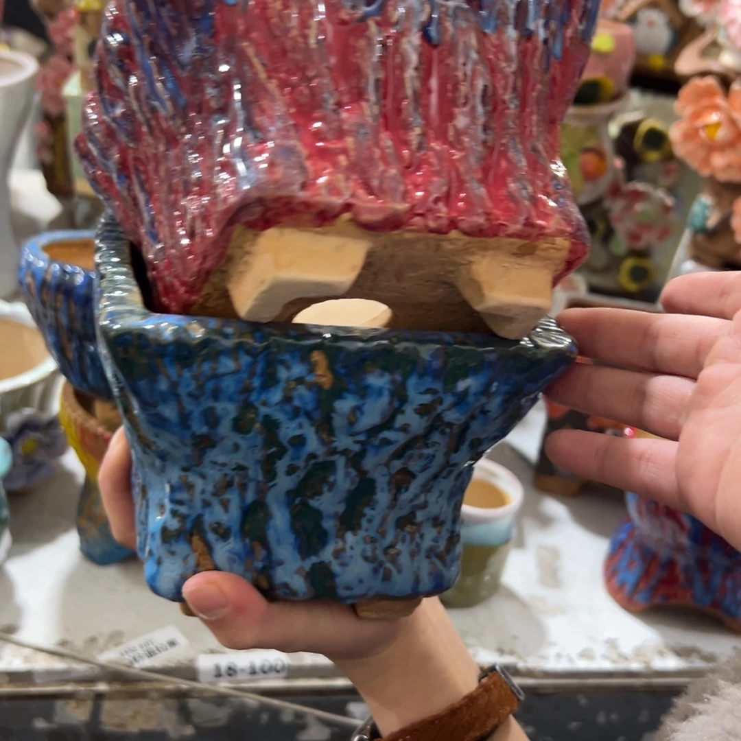 满20米秒退拉黑花盆