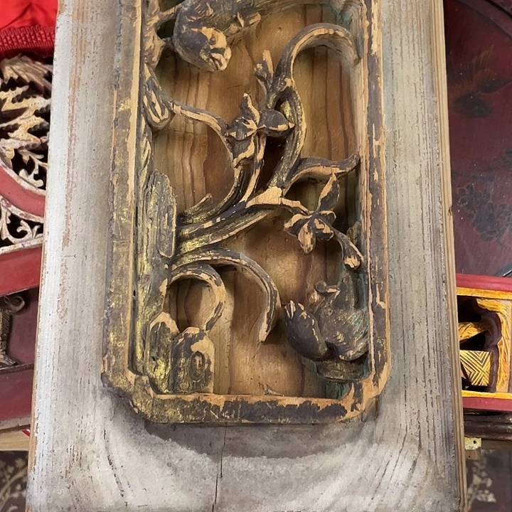 巴***1香榧木老木雕花板老木雕花板