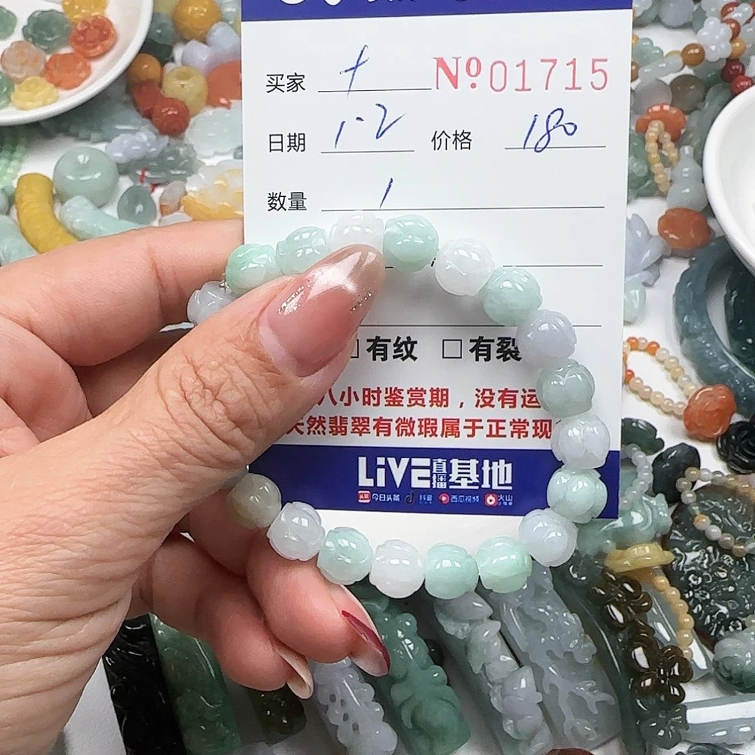 Y***八翡翠未镶嵌颈饰555