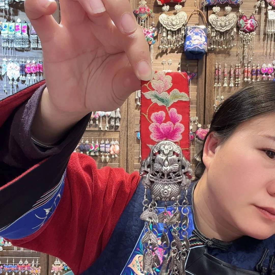 锆石纯铜合金牡丹花发夹21222