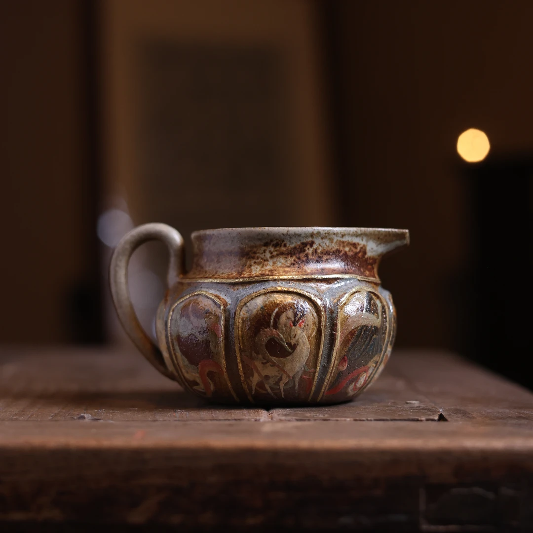 敦煌-观羽柴烧-公道杯（观羽0457）