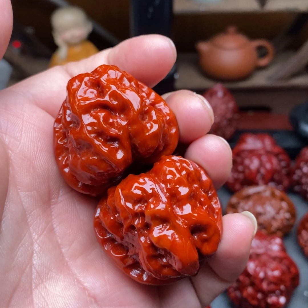 吊坠文玩核桃36蛤蟆头微瑕