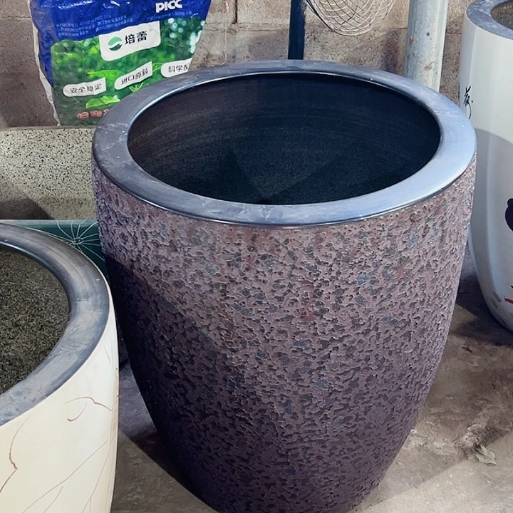 漜***景德镇陶瓷鱼缸直径62厘米号40厘米