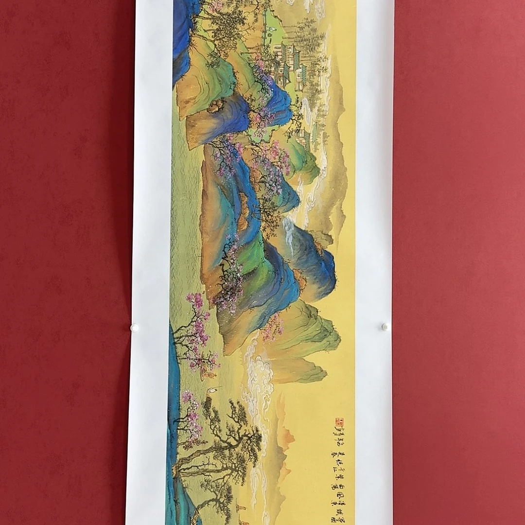 国画国画作品六尺对开