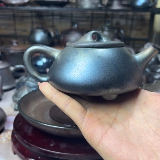 壶庄诚柴烧坭兴陶壶220（