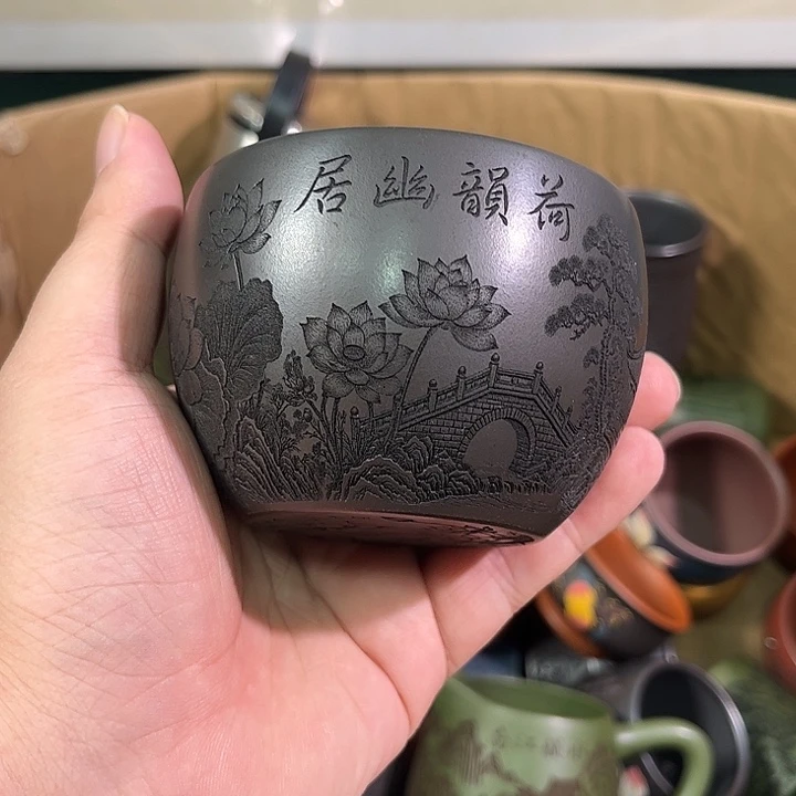 茶杯紫砂全手工紫砂主人杯