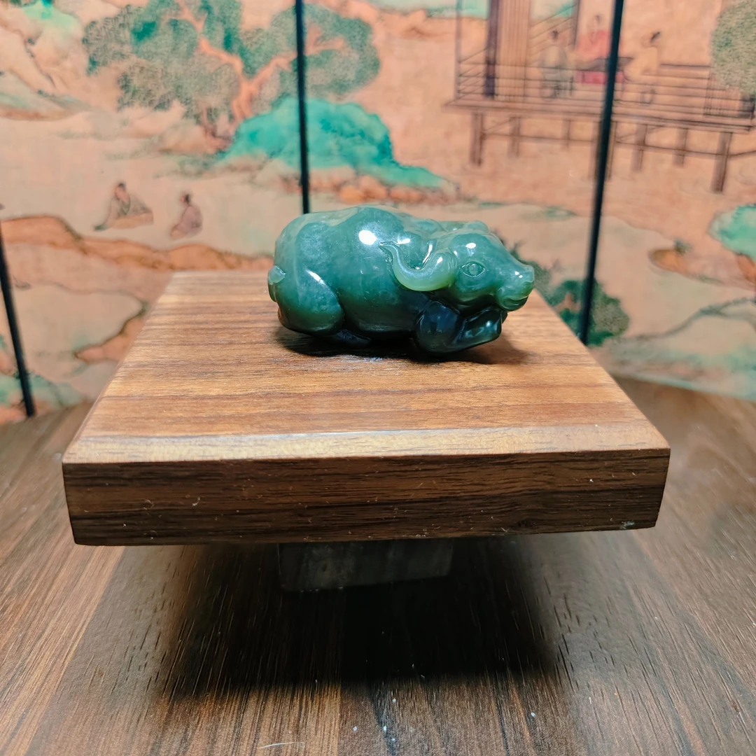 J和田玉牛气冲天手把0220