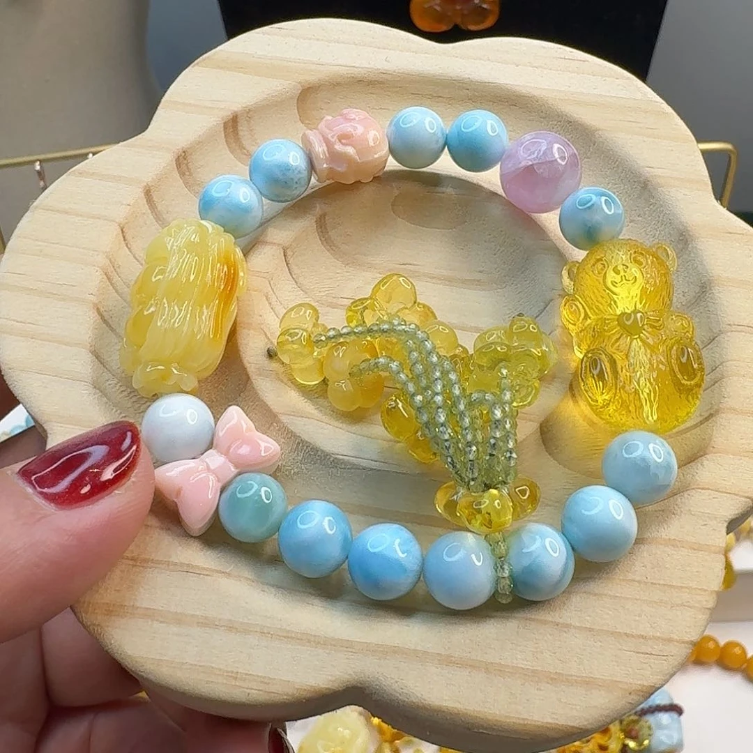 琥珀手链未镶嵌琥珀手串