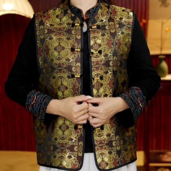 [金纹] 江江高定双面穿新中式马甲