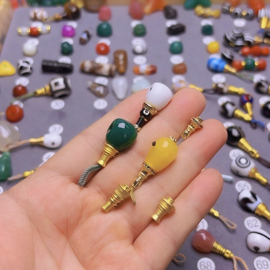 玛瑙/玉髓隔珠未镶嵌垃*董