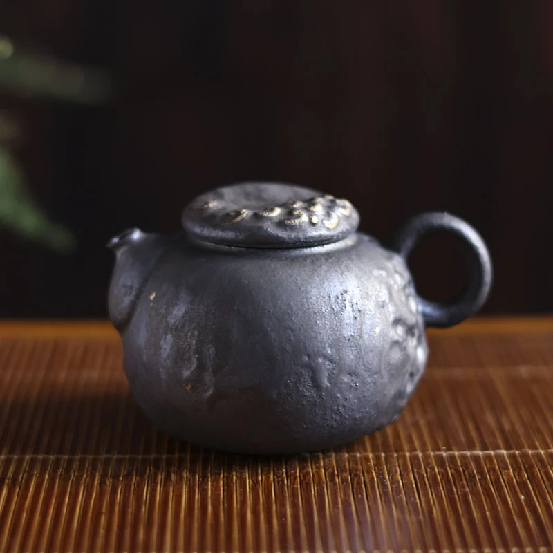 陨铁釉-海浪壶（灰念0322）
